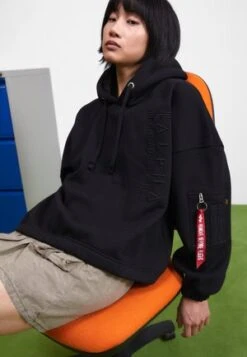 Alpha Industries NEW BASIC G - Sweatshirt - Black Black -Alpha Industries 83dc6a00b7504d15a4dddaa7723727cf