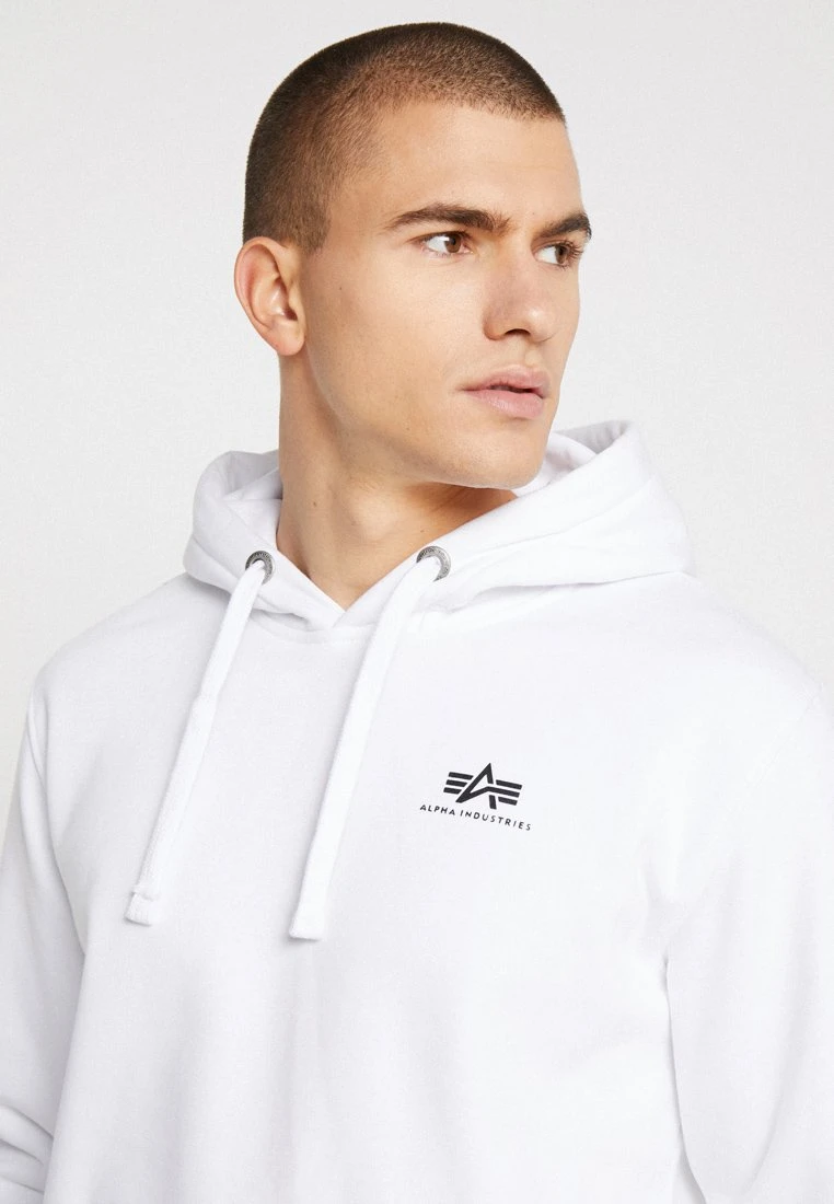 Alpha Industries BASIC HOODY SMALL LOGO - Kapuzenpullover - White 4 Alpha Industries BASIC HOODY SMALL LOGO - Kapuzenpullover - White – Bild 4