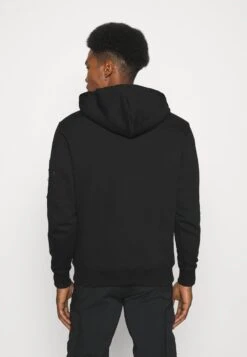 Alpha Industries LABEL HOODY - Kapuzenpullover - Black -Alpha Industries 8ba11117eec94fb681e26131ea1d677b