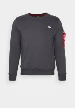 Alpha Industries SWEATER UNISEX - Sweatshirt - Grey Black 9 Alpha Industries SWEATER UNISEX - Sweatshirt - Grey Black -Alpha Industries 8bb71aa5ebf54a099492256e59595ae7 1