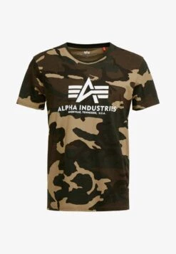 Alpha Industries CAMO - T-Shirt Print - Woodland Camo -Alpha Industries 8dbbfafc3fd94eeabe9529da7d6791c1