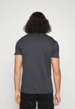 Alpha Industries LABEL - T-Shirt Print - Grey Black -Alpha Industries 8f9f03658ca248f296b83ea1c007f871