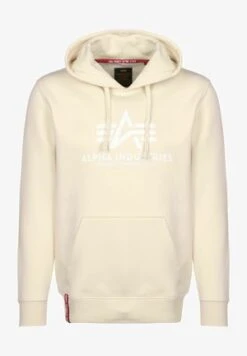Alpha Industries BEKLEIDUNG BASIC HOODIE - Kapuzenpullover - White Melange -Alpha Industries 92a037f6a80e4f7b95cd654addacecfe