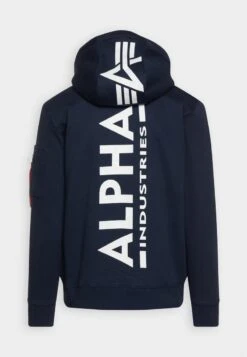 Alpha Industries BACK HOODY - Kapuzenpullover - Ultra Navy -Alpha Industries 951f40356d0147c49d00e1561c66b087