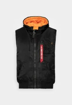Alpha Industries HOODED VEST - Weste - Black -Alpha Industries 9754ac448cc04b3a9da6ed9ffd25eede 1