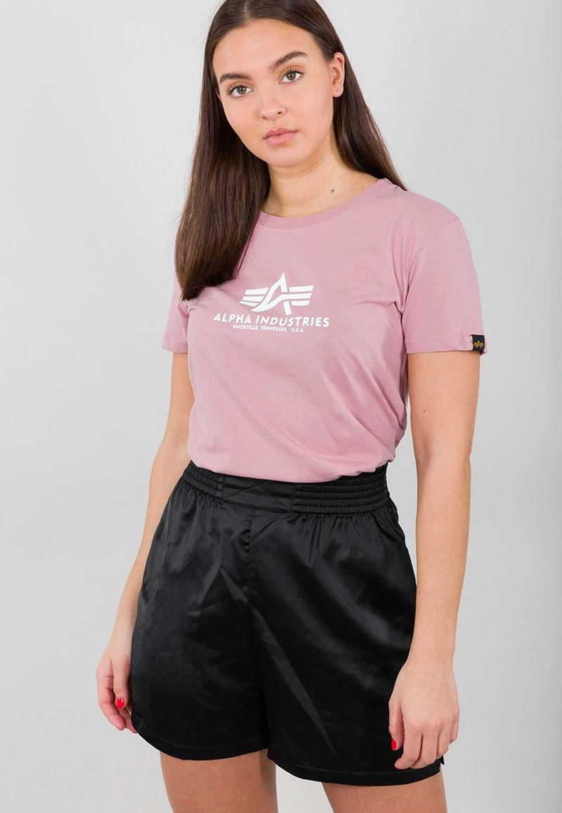 Alpha Industries NEW BASIC - T-Shirt Print - Silver Pink 2 Alpha Industries NEW BASIC - T-Shirt Print - Silver Pink – Bild 2