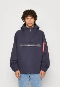 Alpha Industries ANORAK - Regenjacke / Wasserabweisende Jacke - Blue