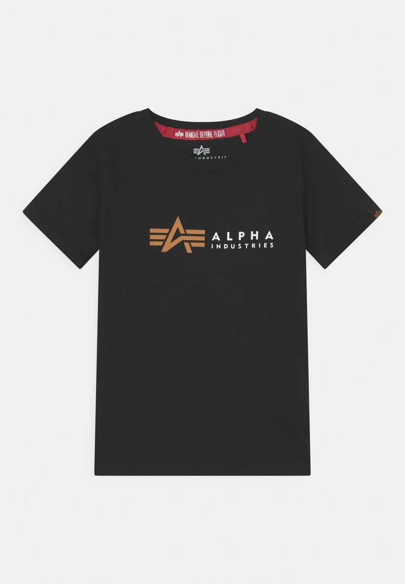 Alpha Industries LABEL KIDS TEENS UNISEX - T-Shirt Print - Black 4 Alpha Industries LABEL KIDS TEENS UNISEX - T-Shirt Print - Black – Bild 4