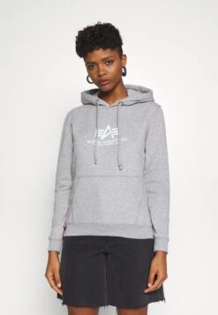 Alpha Industries NEW BASIC - Kapuzenpullover - Grey Heather