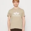 Alpha Industries T-Shirt Print - Vintage Sand