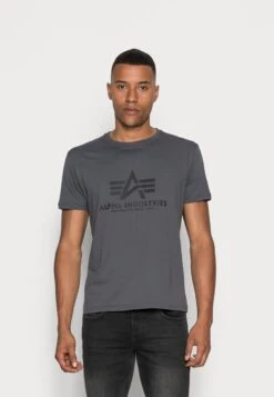Alpha Industries T-Shirt Print - Grey/black -Alpha Industries ae94b51784d4442aa7c89a2148eebed1 1