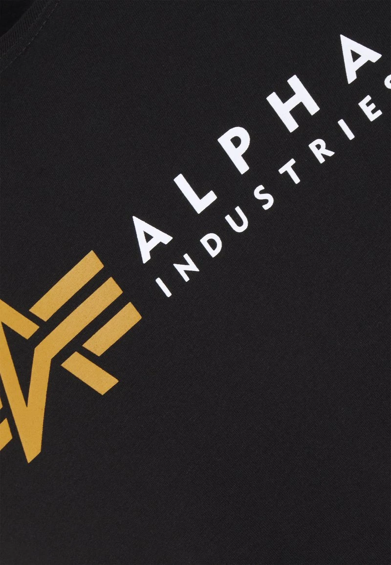 Alpha Industries LABEL - T-Shirt Print - Black 3 Alpha Industries LABEL - T-Shirt Print - Black – Bild 3