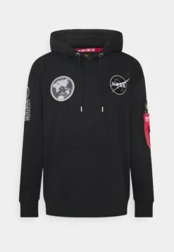 Alpha Industries NASA VOYAGER HOODY - Sweatshirt - Black 11 Alpha Industries NASA VOYAGER HOODY - Sweatshirt - Black -Alpha Industries b3c392442fcb473fad497edc2b97fe39