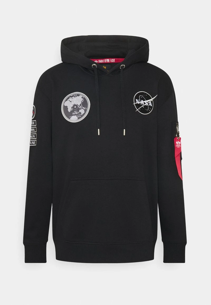 Alpha Industries NASA VOYAGER HOODY - Sweatshirt - Black 6 Alpha Industries NASA VOYAGER HOODY - Sweatshirt - Black – Bild 6