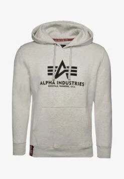 Alpha Industries BEKLEIDUNG BASIC HOODIE - Kapuzenpullover - White Melange -Alpha Industries b41b6d632209439299370d6ff4753f5f 1
