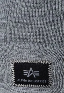 Alpha Industries X-FIT BEANIE UNISEX - Mütze - Grey Heather -Alpha Industries b5cc00302dd244eb8c409f558a10fd4d