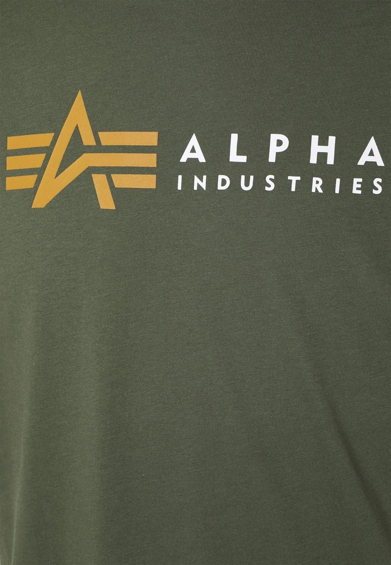 Alpha Industries LABEL - T-Shirt Print - Dark Olive 3 Alpha Industries LABEL - T-Shirt Print - Dark Olive – Bild 3