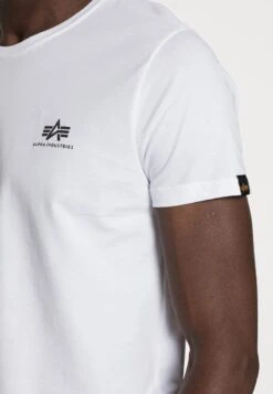 Alpha Industries BASIC SMALL LOGO - T-Shirt Basic - White -Alpha Industries b6cb7c3f77f54d738b8f1c4c55cff042