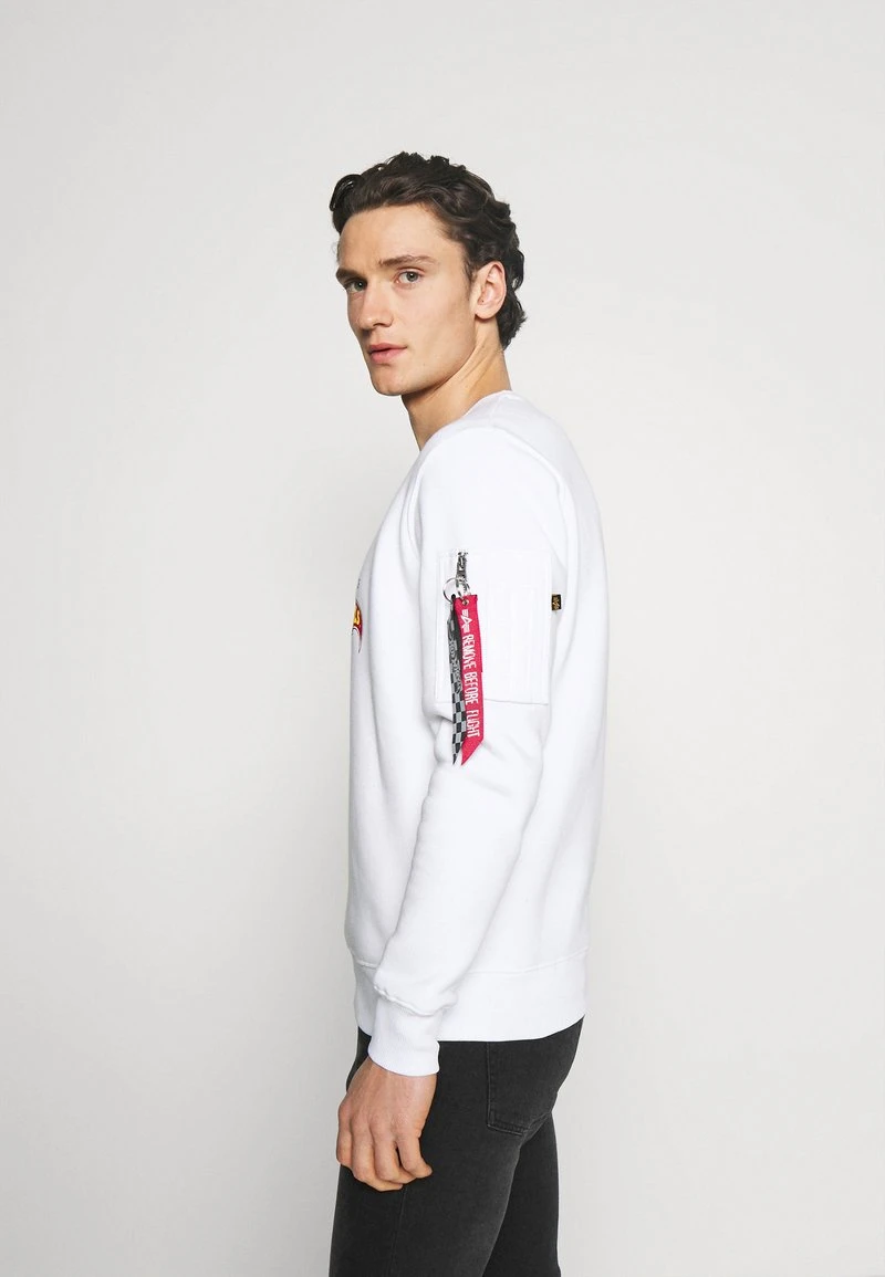 Alpha Industries HOT WHEELS FLAG - Sweatshirt - White 5 Alpha Industries HOT WHEELS FLAG - Sweatshirt - White – Bild 5
