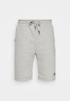 Alpha Industries BASIC SMALL LOGO - Shorts - Grey Heather -Alpha Industries b917a384e182422ea6fbde1446d74cc5