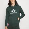 Alpha Industries HOODY - Kapuzenpullover - Navy Green