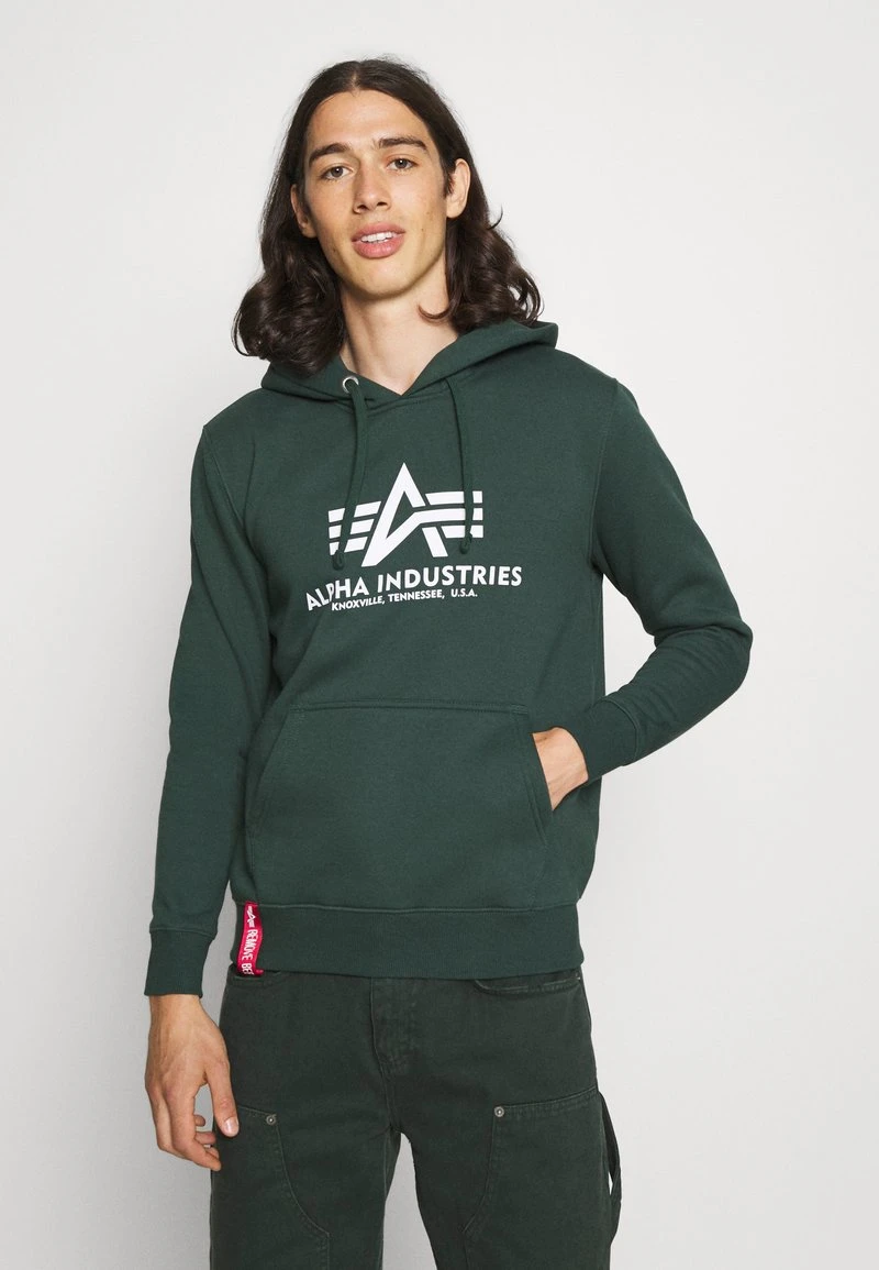 Alpha Industries HOODY - Kapuzenpullover - Navy Green 1 Alpha Industries HOODY - Kapuzenpullover - Navy Green