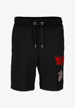 Alpha Industries BASIC FOIL PRINT - Jogginghose - Black/metal Silver -Alpha Industries bb48582bbff04dda815be8c450ccbd15