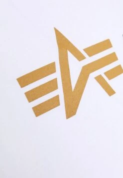 Alpha Industries LABEL - T-Shirt Print - White -Alpha Industries bc26b5467ef04dafa219467d7ae3187a