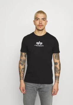 Alpha Industries BASIC - T-Shirt Print - Black