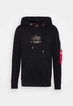 Alpha Industries BASIC HOODY - Sweatshirt - Black 9 Alpha Industries BASIC HOODY - Sweatshirt - Black -Alpha Industries c275b0fa9094424d86b2a7f86c5626a9 1