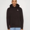 Alpha Industries BASIC HOODY SMALL LOGO - Kapuzenpullover - Hunter Brown