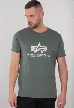 Alpha Industries T-Shirt Print - Vintage Green -Alpha Industries cd22e10be18f4a8f915976d27a30c833 1