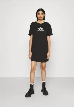 Alpha Industries BASIC LONG - Jerseykleid - Black