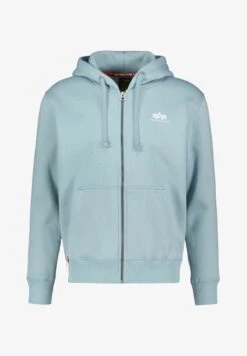 Alpha Industries BASIC ZIP HOODY SL - Sweatjacke - Blau Grau -Alpha Industries d0e175474ab646f5b9b574338749bd9e 1