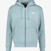 Alpha Industries BASIC ZIP HOODY SL - Sweatjacke - Blau Grau