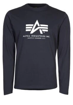 Alpha Industries Langarmshirt - Navy -Alpha Industries d10c2372017143da819f778418595bab 1