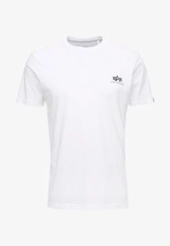 Alpha Industries BASIC SMALL LOGO - T-Shirt Basic - White -Alpha Industries d676566a7d9a4af99ab3e96b8a49af85