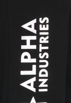 Alpha Industries BASIC FOIL PRINT - Jogginghose - Black/metal Silver -Alpha Industries d85d248ba2bd4d88a30245ee4fa980dd