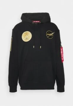 Alpha Industries NASA VOYAGER HOODY - Sweatshirt - Black