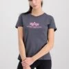Alpha Industries T-Shirt Print - Grey/black/neon/pink
