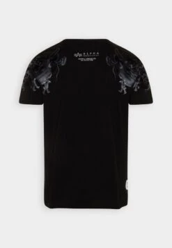 Alpha Industries DRAGON - T-Shirt Print - Black -Alpha Industries e393907ca65243c395b62228380c83a6