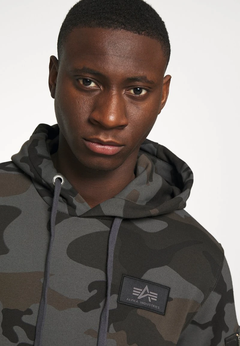Alpha Industries BACK PRINT CAMO - Kapuzenpullover - Black 5 Alpha Industries BACK PRINT CAMO - Kapuzenpullover - Black – Bild 5