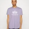 Alpha Industries BASIC - T-Shirt Print - Pale Violet