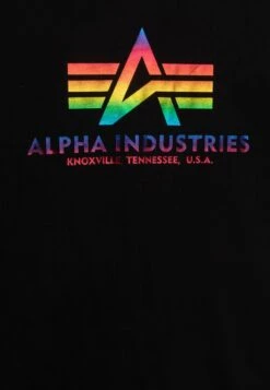 Alpha Industries UNISEX - T-Shirt Print - Black/metallic Red -Alpha Industries eb4cebce36ad45aaa1247515cfcb7da3
