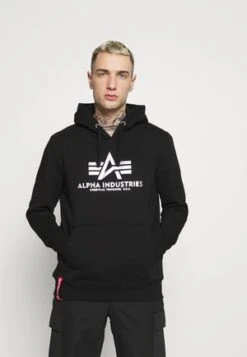 Alpha Industries BEKLEIDUNG BASIC HOODIE - Kapuzenpullover - White Melange -Alpha Industries f49f9bfbca2f433fbd7513353009d9ea