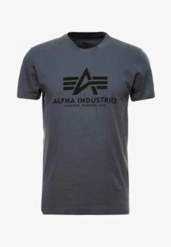 Alpha Industries T-Shirt Print - Grey/black -Alpha Industries fb1298aad7a3461c8586d758a8affdc2