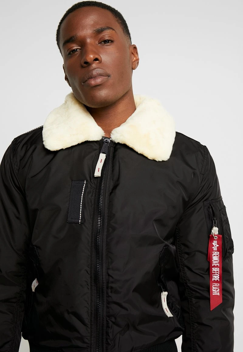 Alpha Industries INJECTOR - Bomberjacke - Black/beige 4 Alpha Industries INJECTOR - Bomberjacke - Black/beige – Bild 4