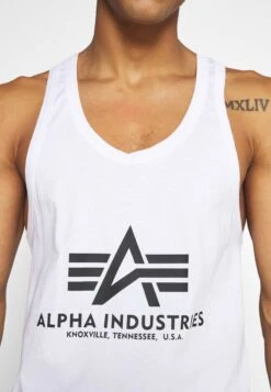 Alpha Industries BASIC TANK - Top - White -Alpha Industries fd76b49e532844fe9726d35d83eb90aa
