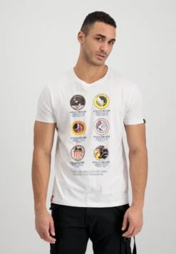 Alpha Industries MISSION - T-Shirt Print - White 11 Alpha Industries MISSION - T-Shirt Print - White -Alpha Industries fe134c6a1d3d40aeaf3b111d590d785c 1
